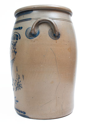 Fine Sixteen-Gallon T.F. REPPERT / EAGLE POTTERY / GREENSBORO, PA. Crock w/ Eagle Motif