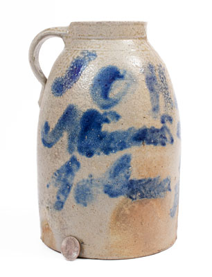 Cobalt-Decorated Ohio Stoneware Canning Jar, Inscribed 