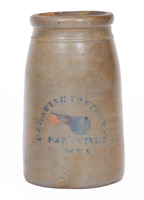 One-Gallon PALATINE POTTERY CO / PALATINE / WVA Pear Canning Jar