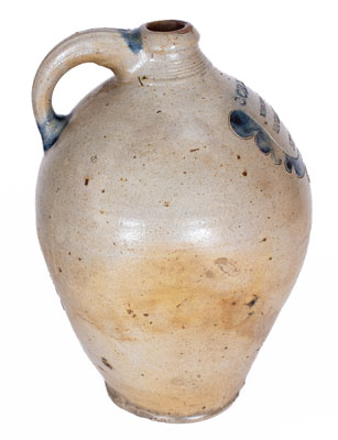 Fine C. CROLIUS / MANUFACTURER / MANHATTAN-WELLS / NEW-YORK Incised Stoneware Jug