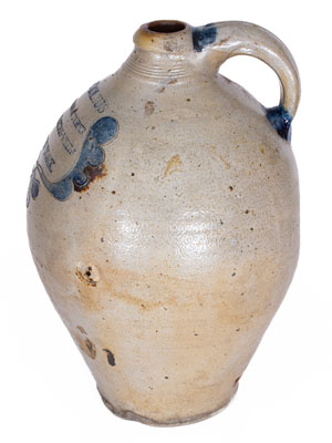 Fine C. CROLIUS / MANUFACTURER / MANHATTAN-WELLS / NEW-YORK Incised Stoneware Jug