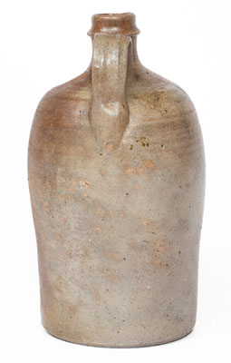 Salt-Glazed North Carolina Stoneware Jug with Incised Name, circa 1880