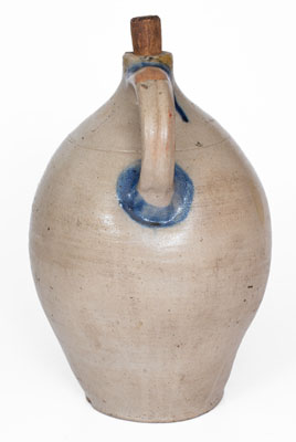 Unusual Stoneware Jug w/ Stylized Cobalt Decoration, Northeastern U.S. origin, circa 1825