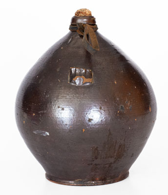 Very Rare Altered Redware Jug Birdhouse, probably John Snavely, Hagerstown, MD / Shepherdstown, WV