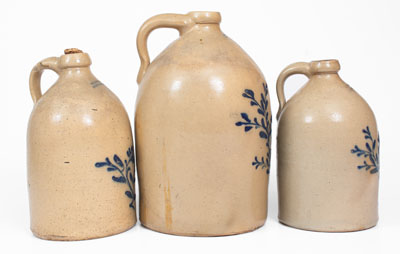 Lot of Three: BALLARD VALE / STONEWARE MF.G.C Jugs (Ballardvale, MA)