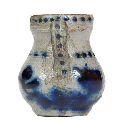 Miniature Cobalt-Decorated Stoneware Pitcher, probably New York State origin