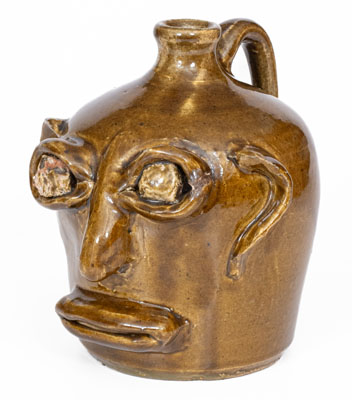 Extremely Rare Cheever and Lanier Meaders Rock Eye and Tooth Face Jug, circa 1967