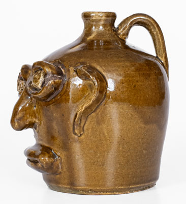 Extremely Rare Cheever and Lanier Meaders Rock Eye and Tooth Face Jug, circa 1967