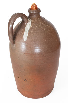 Three-Gallon Salt-Glazed Stoneware Jug, attrib. Grindstaff Pottery, Blount County, TN, c1870-1900