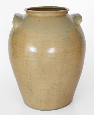 Attrib. Thomas Chandler, Edgefield District, SC Alkaline-Glazed Stoneware Jar, circa 1850