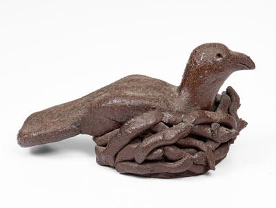 Sewer Tile Figure of a Bird on Nest, probably Ohio, early 20th century