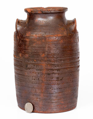 Probably Hawkins County, Tennessee Redware Jar, c1800-1840