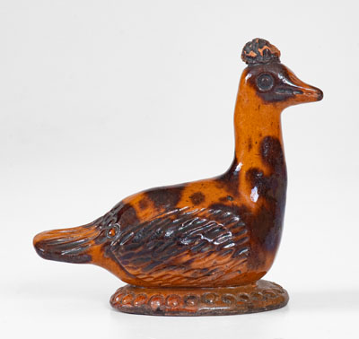 Pennsylvania Redware Figure of a Goose, circa 1850-1880