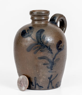 Exceptional Small-Sized Stoneware Presentation Jug attrib. G. & A. Black (Somerfield, PA), Inscribed 