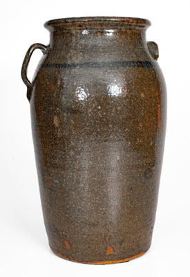 Rare Ten-Gallon Stoneware Churn attrib. Joe 