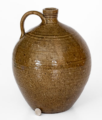 Lincoln County, North Carolina Alkaline-Glazed Stoneware Jug, mid 19th century