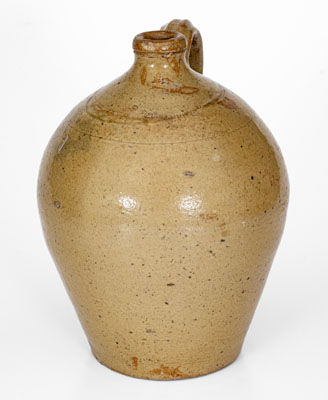 Rare and Important DANIEL CRIBBS / TUSCALOOSA, Alabama Stoneware Jug, circa 1830