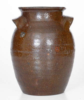 Unusual Eastern Tennessee Lead-Glazed Stoneware Jar, second or third quarter 19th century