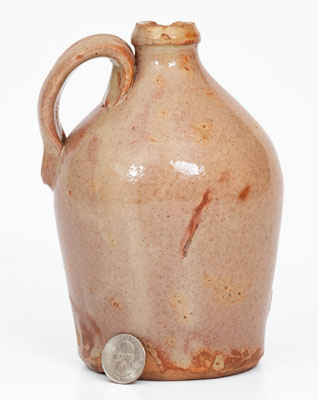 Southern Maine Redware Jug, mid 19th century