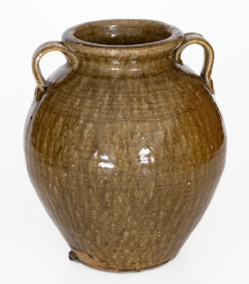 Open-Handled Catawba Valley, North Carolina Stoneware Jar, probably Ritchie Family