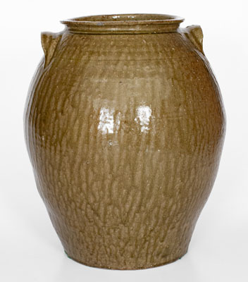 Five-Gallon Southeastern U.S. Alkaline-Glazed Stoneware Jar, second half 19th century