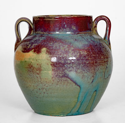 Glazed Art Pottery Vase attrib. Jack Kiser at the J.B. Cole Pottery, Seagrove, North Carolina, c1930