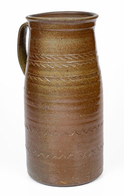 Middle Tennessee Salt-Glazed Stoneware Churn, second half 19th century