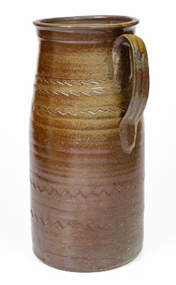 Middle Tennessee Salt-Glazed Stoneware Churn, second half 19th century