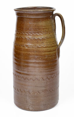 Middle Tennessee Salt-Glazed Stoneware Churn, second half 19th century