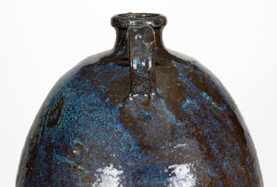 Five-Gallon Double-Handled Southern Stoneware Jug w/ Alkaline Glaze, late 19th or early 20th century