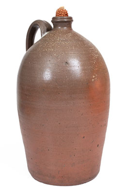 Three-Gallon Salt-Glazed Stoneware Jug, attrib. Grindstaff Pottery, Blount County, TN, c1870-1900