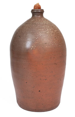 Three-Gallon Salt-Glazed Stoneware Jug, attrib. Grindstaff Pottery, Blount County, TN, c1870-1900