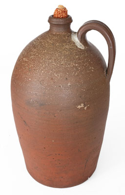 Three-Gallon Salt-Glazed Stoneware Jug, attrib. Grindstaff Pottery, Blount County, TN, c1870-1900