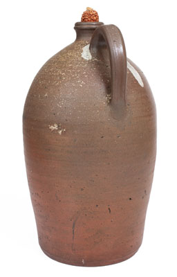 Three-Gallon Salt-Glazed Stoneware Jug, attrib. Grindstaff Pottery, Blount County, TN, c1870-1900