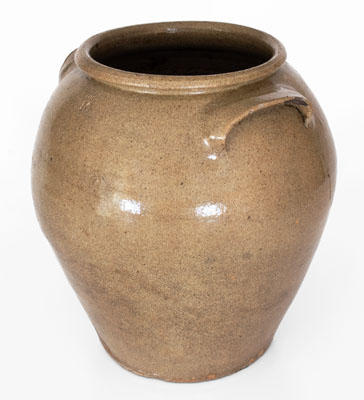 Alkaline-Glazed Stoneware Jar, Stamped 