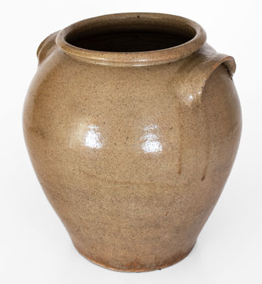 Alkaline-Glazed Stoneware Jar, Stamped 