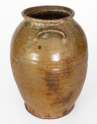 Rare "J.P. Bodie / Maker" Alkaline-Glazed Stoneware Jar, Jesse P. Bodie, Kirksey's Crossroads, Edgefield District, SC