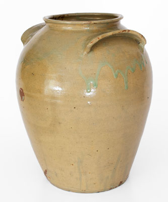 Attrib. Thomas Chandler, Edgefield District, SC Alkaline-Glazed Stoneware Jar, circa 1850