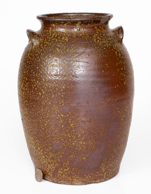 Two-Gallon Alkaline-Glazed Southern Stoneware Jar, fourth quarter 19th century