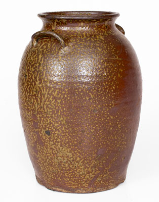 Two-Gallon Alkaline-Glazed Southern Stoneware Jar, fourth quarter 19th century