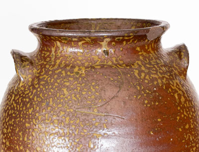 Two-Gallon Alkaline-Glazed Southern Stoneware Jar, fourth quarter 19th century