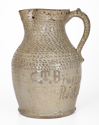 64. Pottery,Pitcher- C.T. Brown, Rock Mills, AL (165)