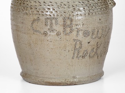 64. Pottery,Pitcher- C.T. Brown, Rock Mills, AL (165)