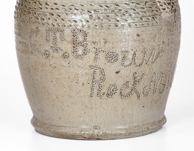 64. Pottery,Pitcher- C.T. Brown, Rock Mills, AL (165)