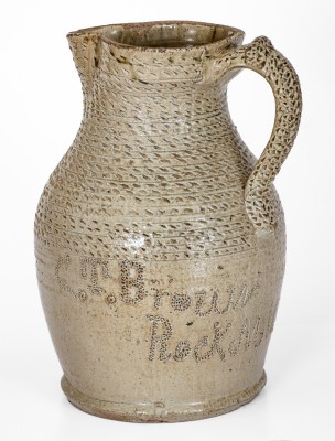 64. Pottery,Pitcher- C.T. Brown, Rock Mills, AL (165)