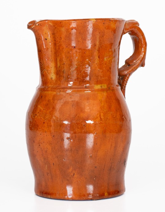 SOLOMON BELL / STRASBURG / Va Redware Pitcher