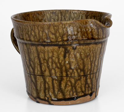 Crawford County, Georgia Stoneware Flowerpot Pitcher, late 19th or early 20th century