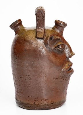 98. Pottery,Jug,FaceJug,TN- Inscribed Negro (251)