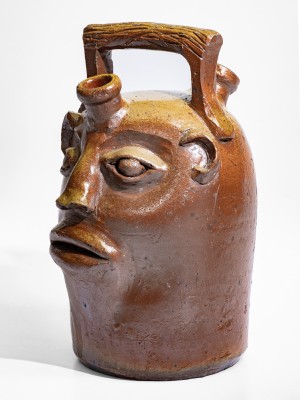 98. Pottery,Jug,FaceJug,TN- Inscribed Negro (251)