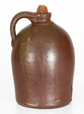 Rare Dated 1895 Stoneware Jug attrib. J.A. Roberts, Cookeville, Tennessee